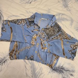 Fashion Nova Cropped Blouse